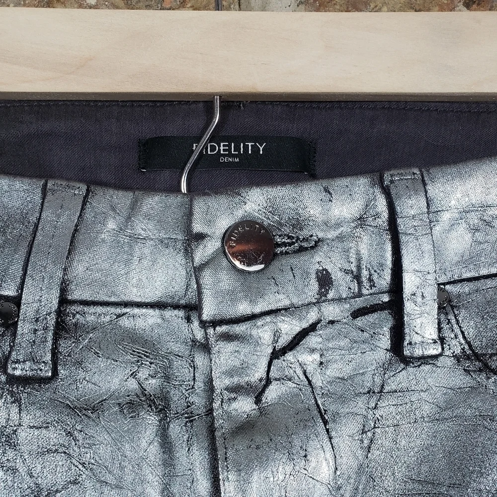 Nwt Fidelity 25 Gwen High Rise Skinny Gunmetal